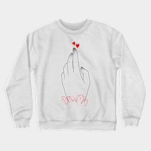 IN LOVING HANDS - lace Crewneck Sweatshirt